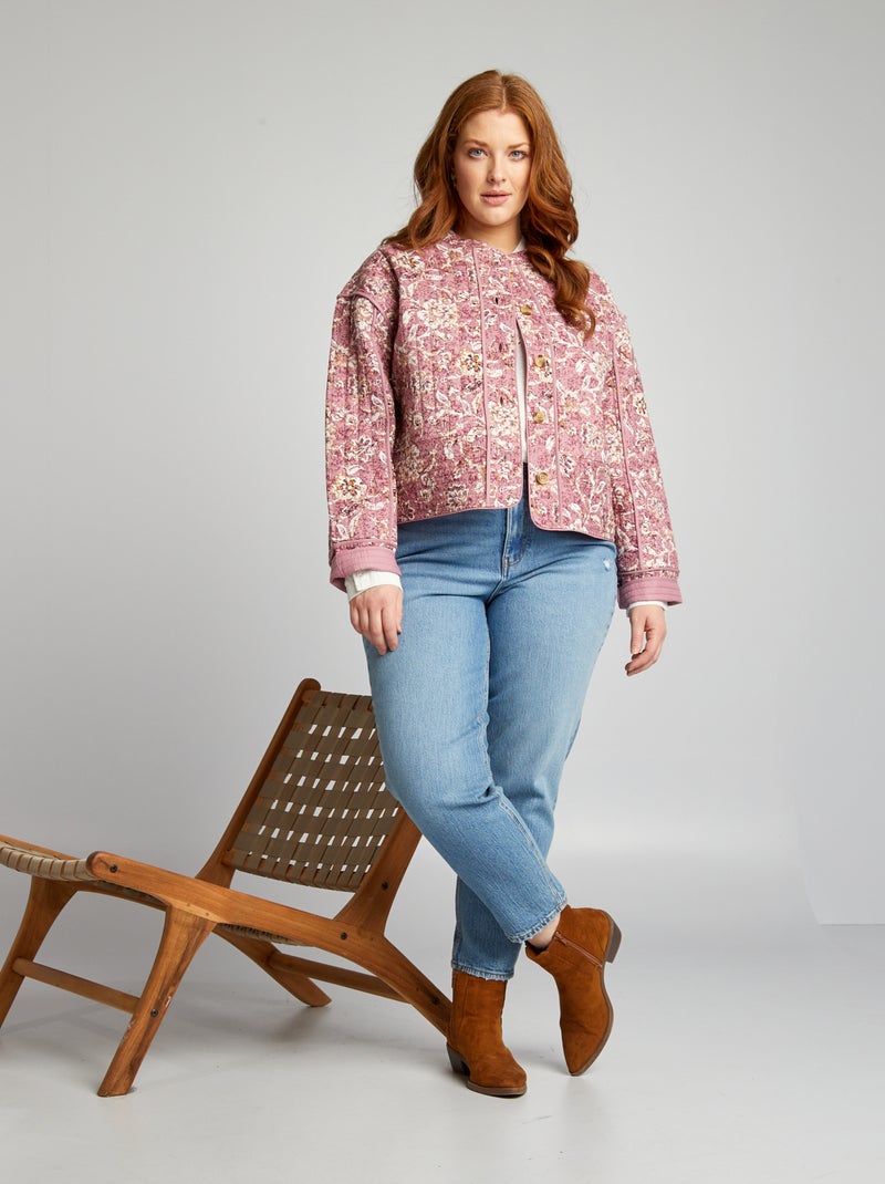 Chaqueta acolchada estampada ROSA Tallas grandes Mujer