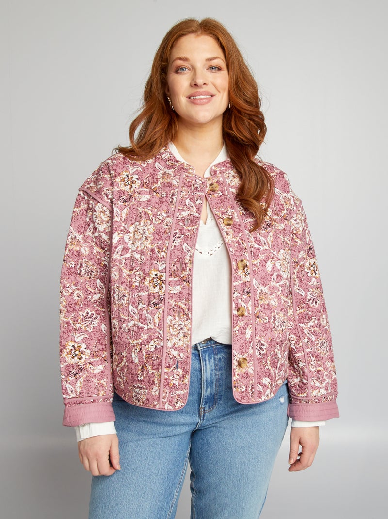 Chaqueta acolchada estampada ROSA - Kiabi