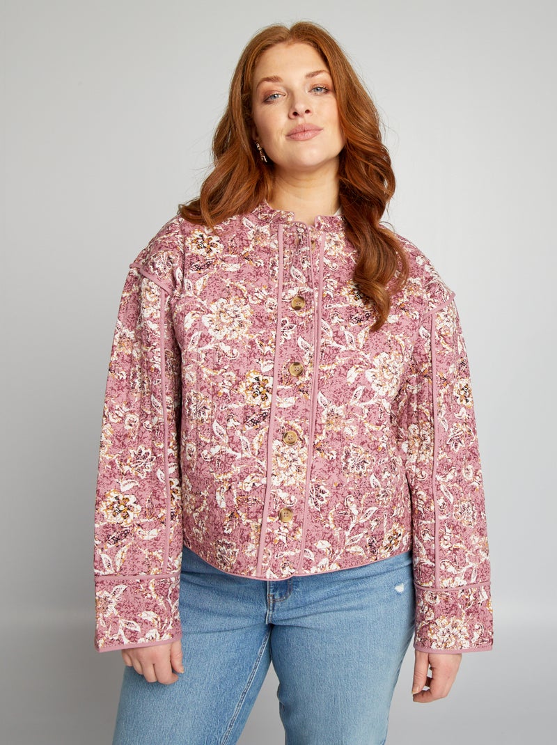 Chaqueta acolchada estampada ROSA - Kiabi