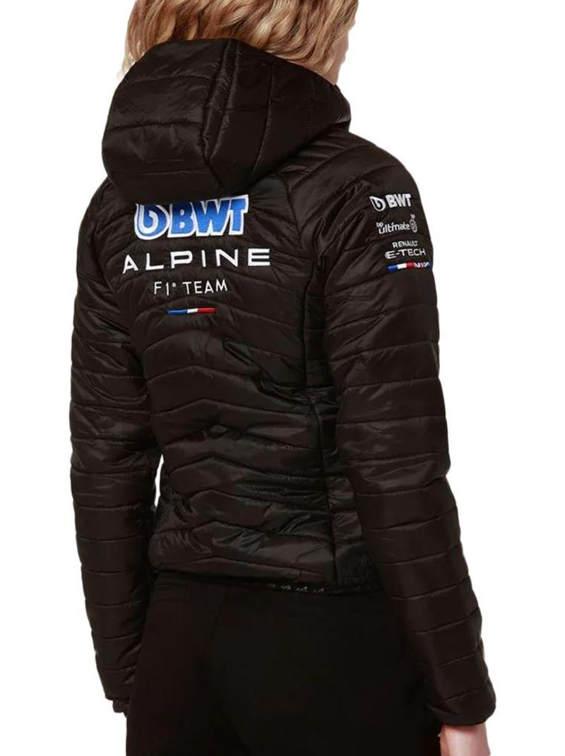Chaqueta acolchada eTurquoise para mujer Kappa Abawou Negro - Kiabi