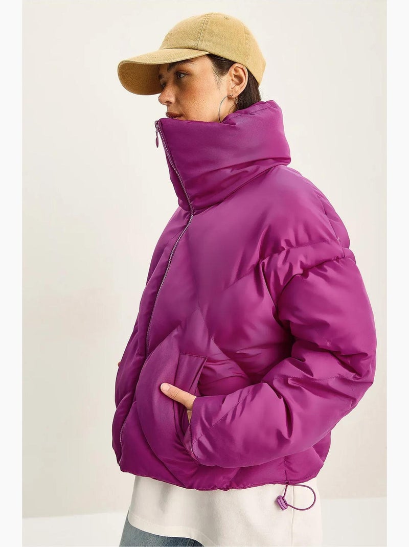 Chaqueta acolchada extragrande lucci Magenta - Kiabi