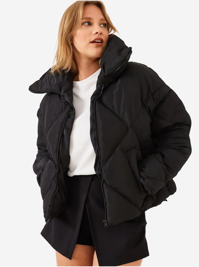 Chaqueta acolchada extragrande lucci Negro - Kiabi