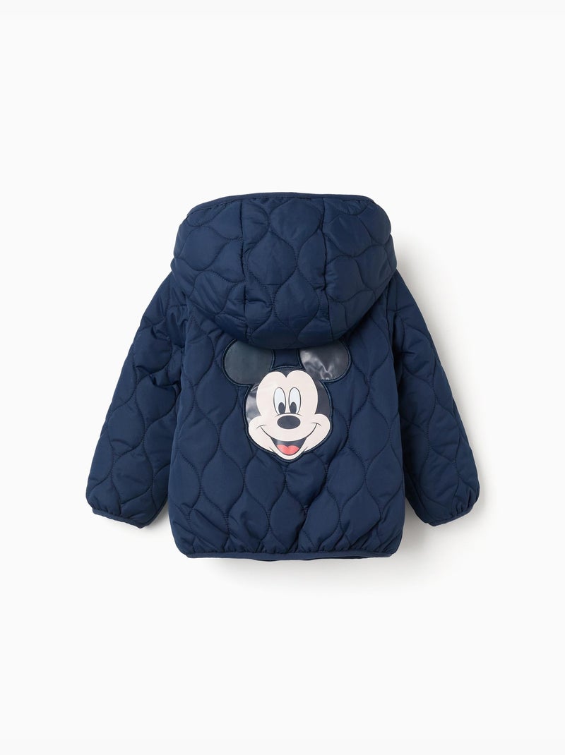 Chaqueta acolchada, forro polar, capucha Azul oscuro - Kiabi