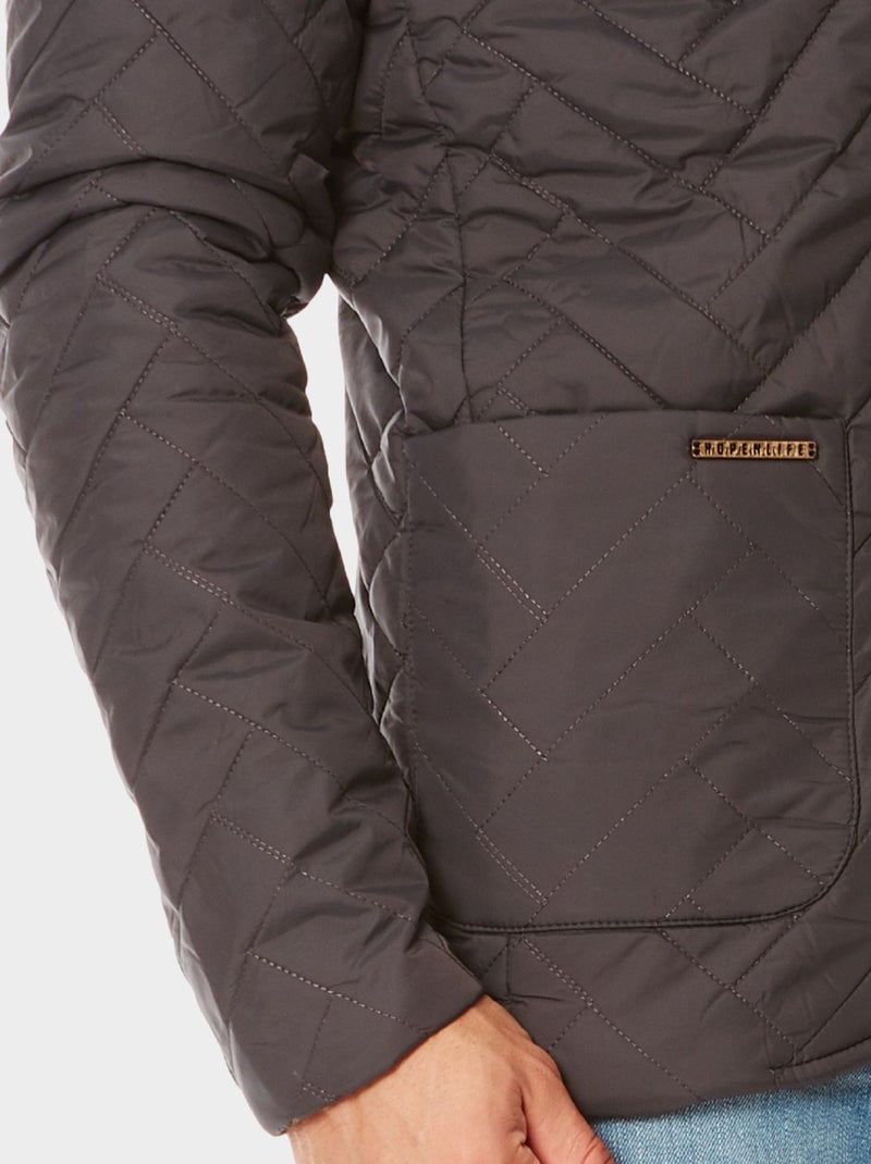 Chaqueta acolchada Gris - Kiabi