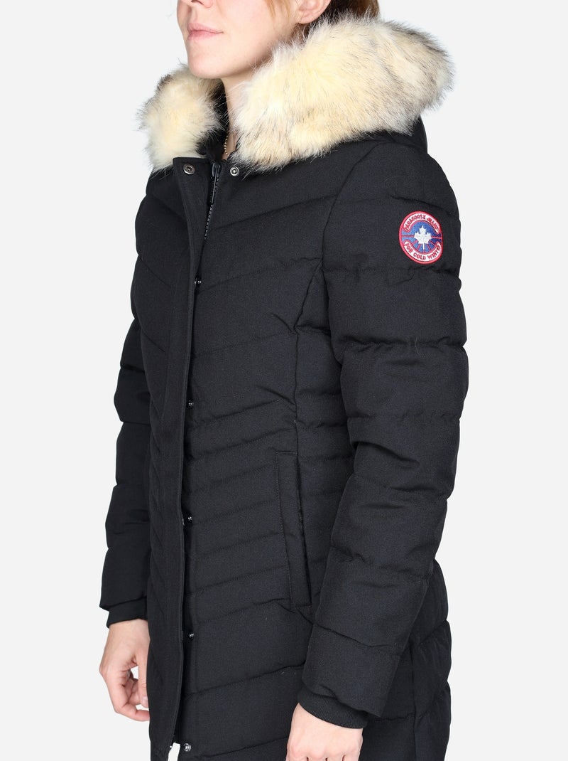 Chaqueta acolchada larga - paragoose Negro - Kiabi