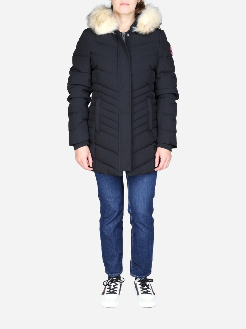 Chaqueta acolchada larga - paragoose Negro - Kiabi