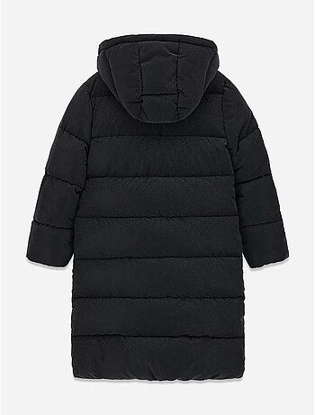 Chaqueta acolchada larga con capucha - guess kids