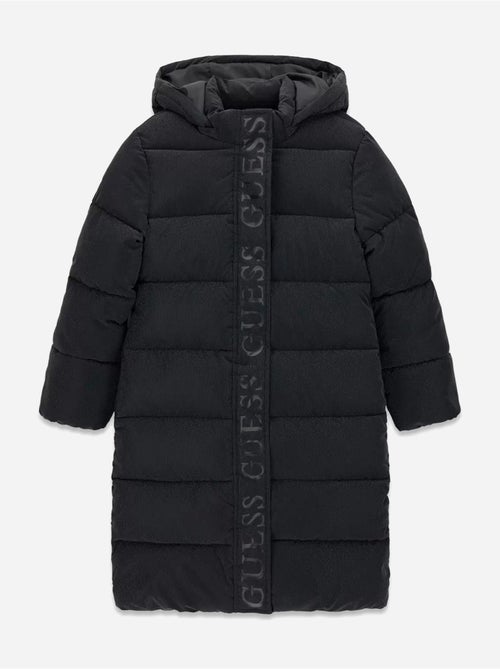 Chaqueta acolchada larga con capucha - guess kids - Kiabi