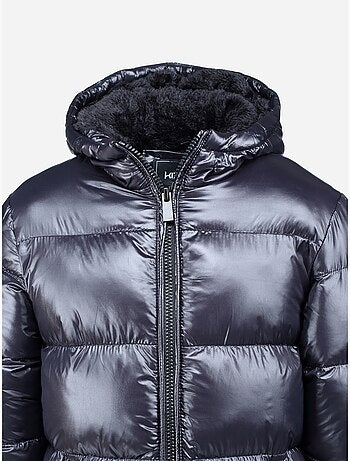 Chaqueta acolchada larga con capucha - Kizco
