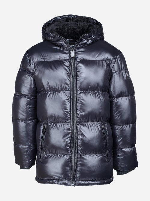 Chaqueta acolchada larga con capucha - Kizco - Kiabi