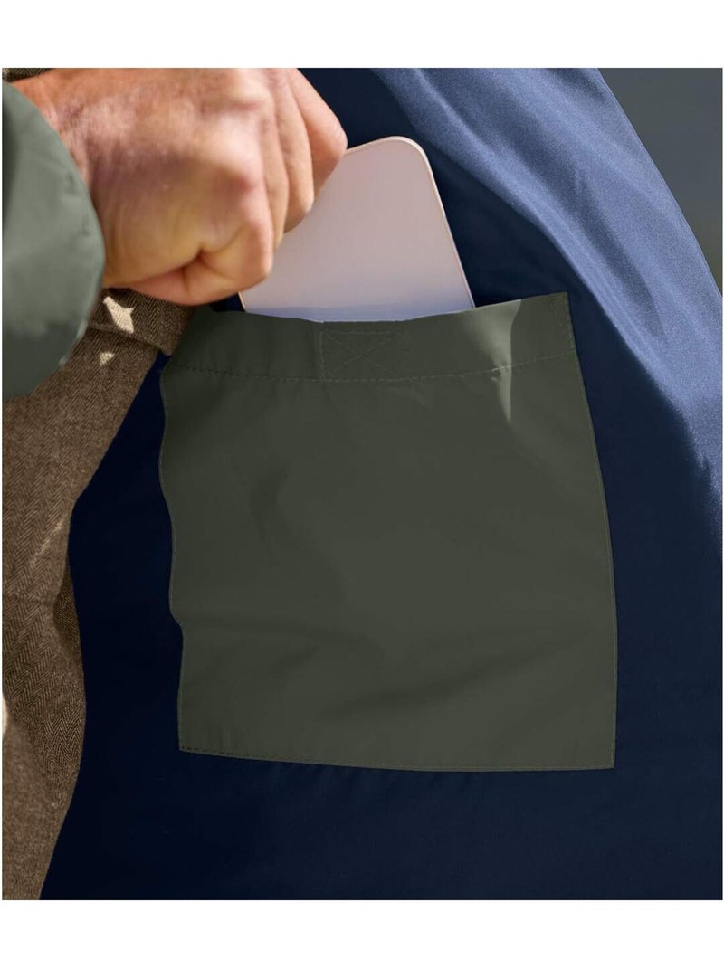 Chaqueta acolchada ligera con capucha integrada y cremallera Caqui - Kiabi