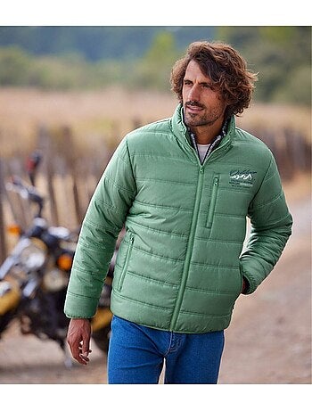 Chaqueta acolchada multibolsillos con capucha outdoor
