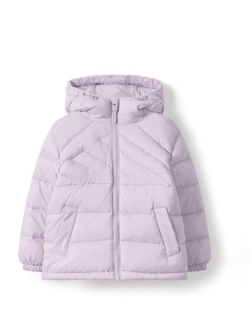 Chaqueta acolchada niña lifestyle niños y niñas mousse-g Violeta - Kiabi