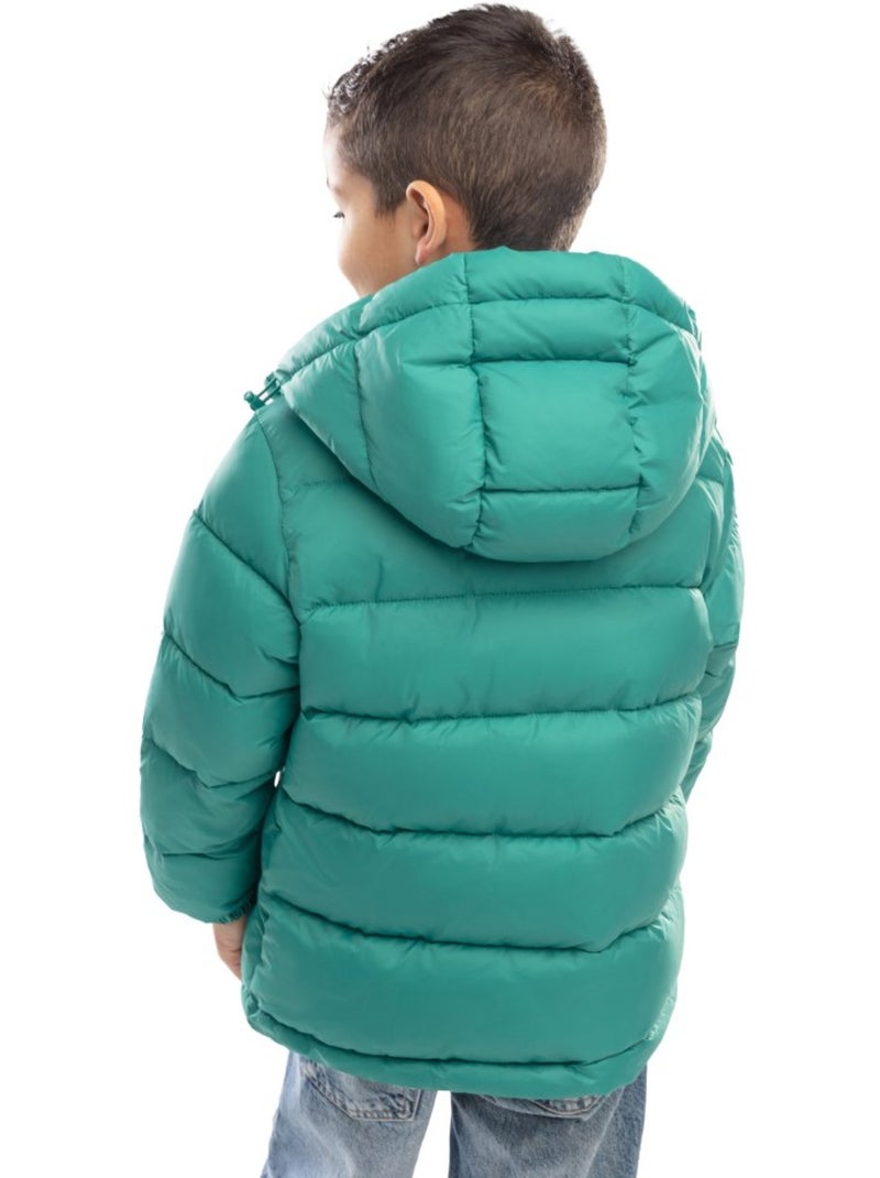 Chaqueta acolchada niño lifestyle niños y niñas jellybean Verde - Kiabi