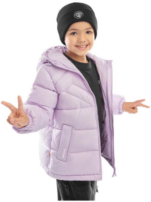 Chaqueta acolchada niño lifestyle niños y niñas mousse - Kiabi Chaqueta acolchada niño lifestyle niños y niñas mousse - Kiabi