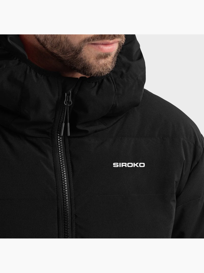 Chaqueta acolchada resistente al agua hombre lifestyle hombre shelter Negro - Kiabi