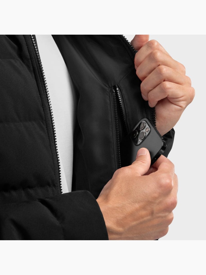 Chaqueta acolchada resistente al agua hombre lifestyle hombre shelter Negro - Kiabi