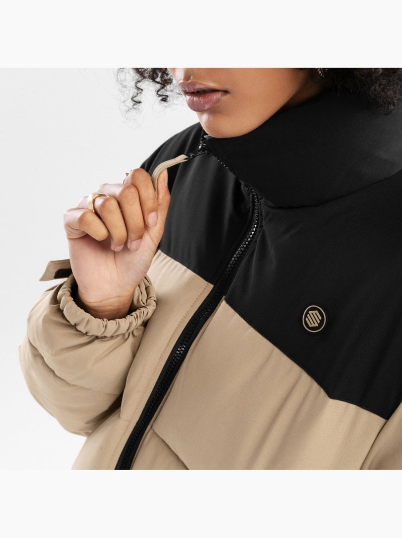 Chaqueta acolchada resistente al agua mujer lifestyle mujer clive-w Beige - Kiabi
