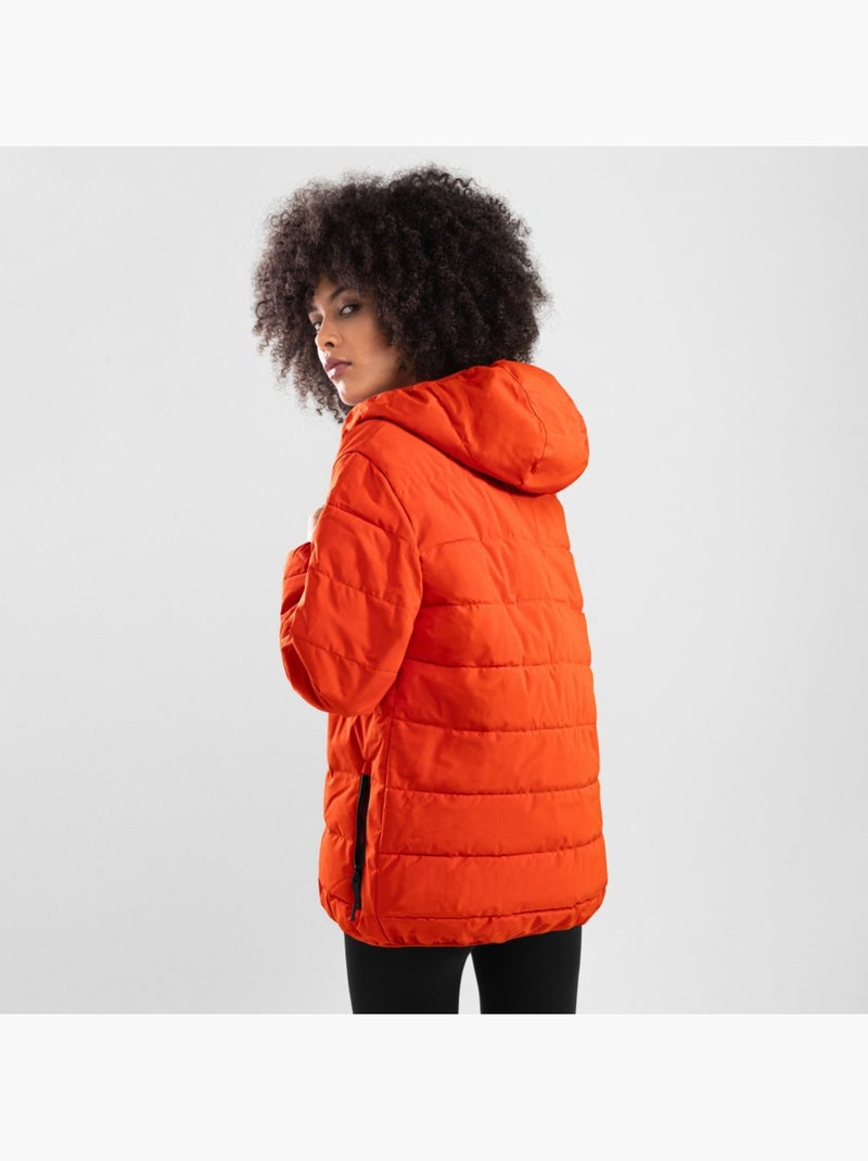 Chaqueta acolchada resistente al agua mujer lifestyle mujer fire-w Naranja - Kiabi
