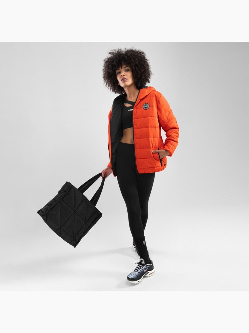 Chaqueta acolchada resistente al agua mujer lifestyle mujer fire-w Naranja - Kiabi