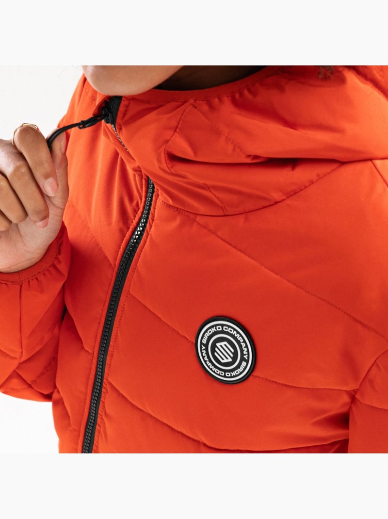 Chaqueta acolchada resistente al agua mujer lifestyle mujer fire-w Naranja - Kiabi