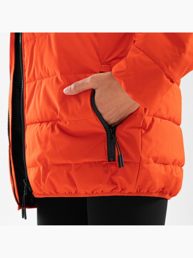 Chaqueta acolchada resistente al agua mujer lifestyle mujer fire-w Naranja - Kiabi