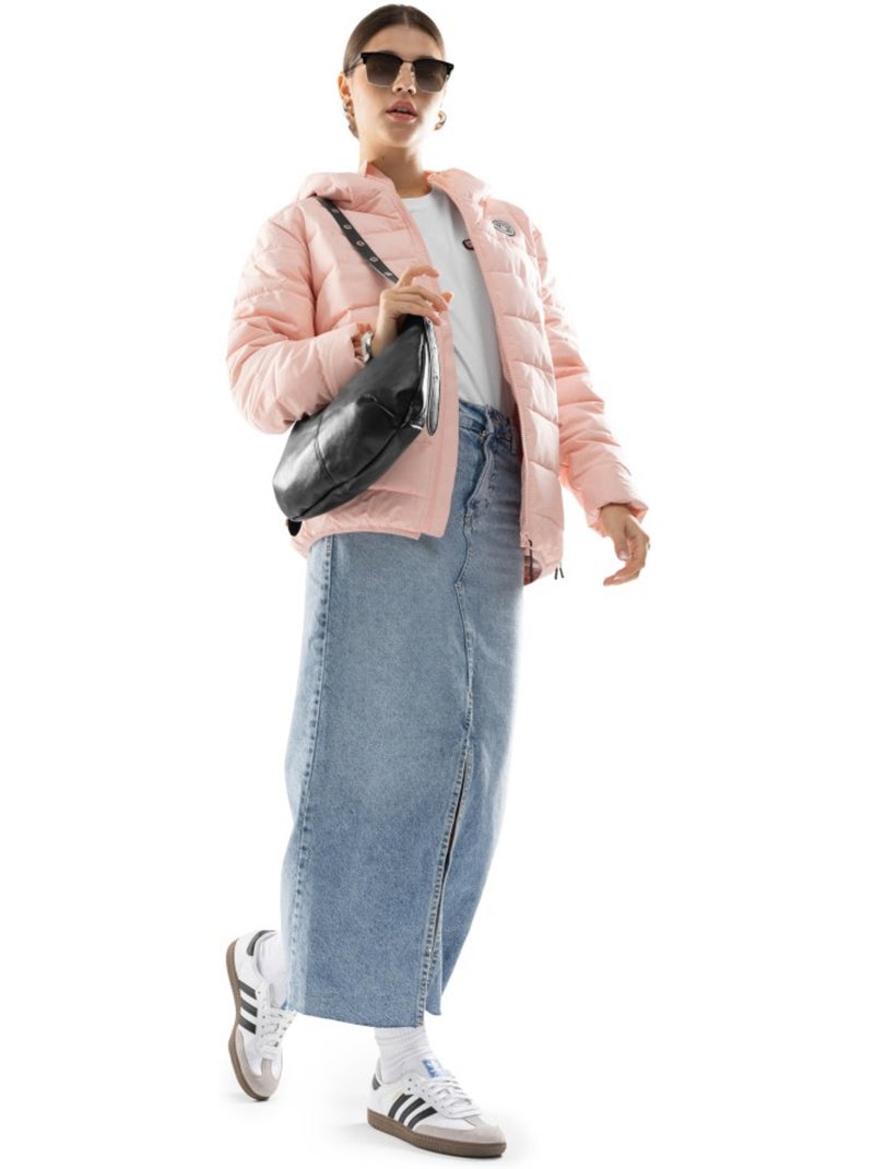Chaqueta acolchada resistente al agua mujer lifestyle mujer hokkai-w Rosa - Kiabi