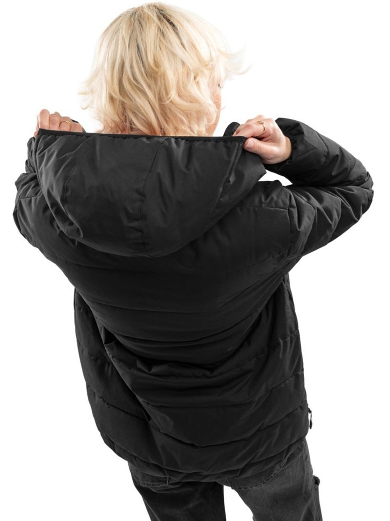 Chaqueta acolchada resistente al agua mujer lifestyle mujer shelter-w Negro - Kiabi