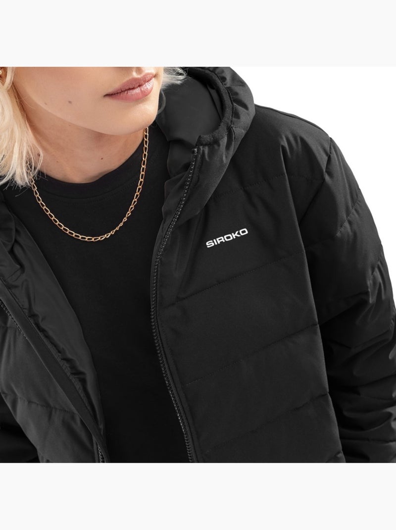Chaqueta acolchada resistente al agua mujer lifestyle mujer shelter-w Negro - Kiabi