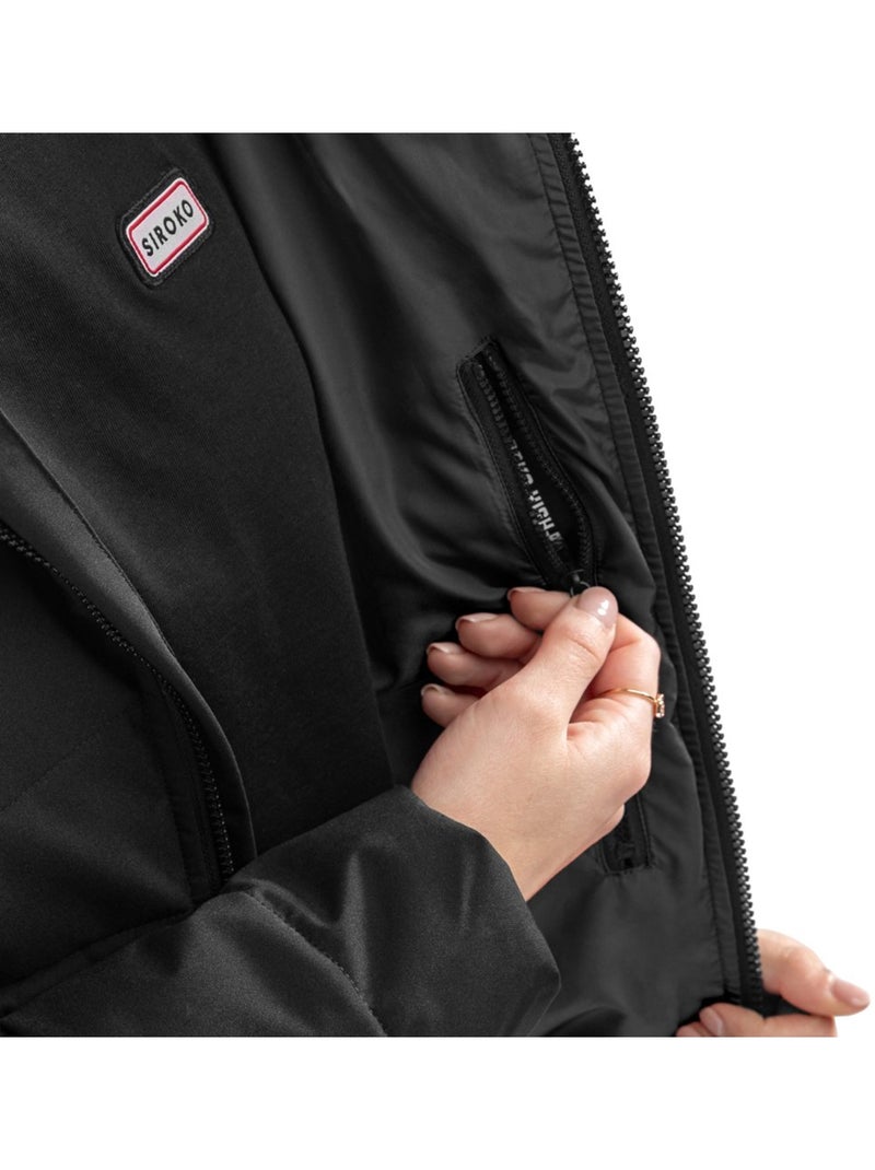 Chaqueta acolchada resistente al agua mujer lifestyle mujer shelter-w Negro - Kiabi