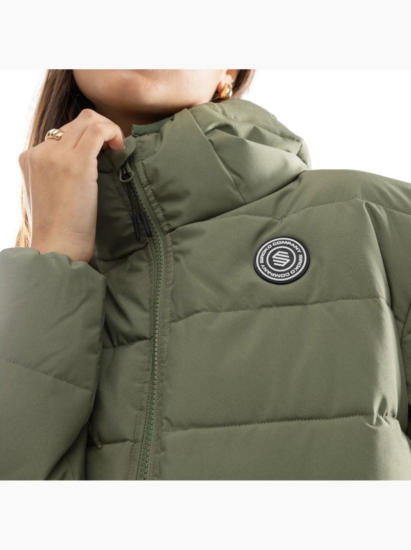 Chaqueta acolchada resistente al agua mujer lifestyle mujer sval-w Verde - Kiabi