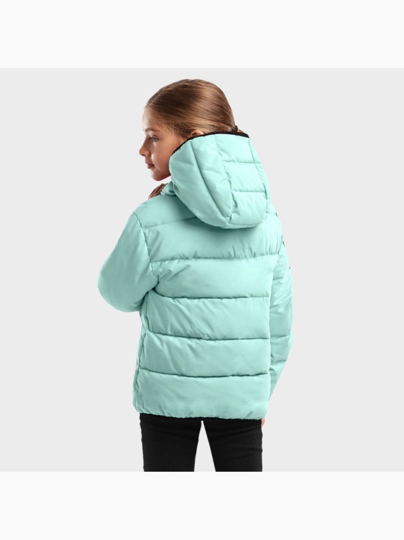 Chaqueta acolchada resistente al agua niña lifestyle niños y niñas pov-g Verde - Kiabi