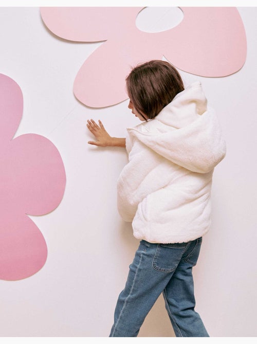 Chaqueta acolchada reversible con capucha y forro de peluche - Kiabi Chaqueta acolchada reversible con capucha y forro de peluche - Kiabi