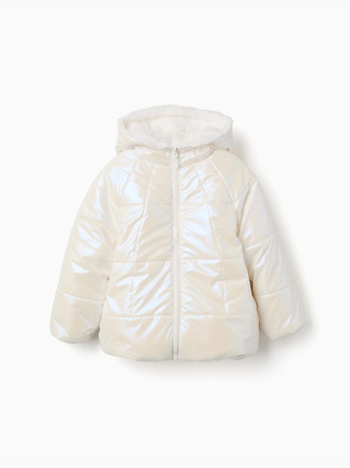 Chaqueta acolchada reversible con capucha y forro de peluche - Kiabi Chaqueta acolchada reversible con capucha y forro de peluche - Kiabi