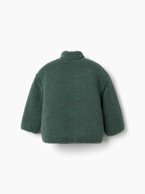 Chaqueta acolchada reversible con sherpa - Kiabi