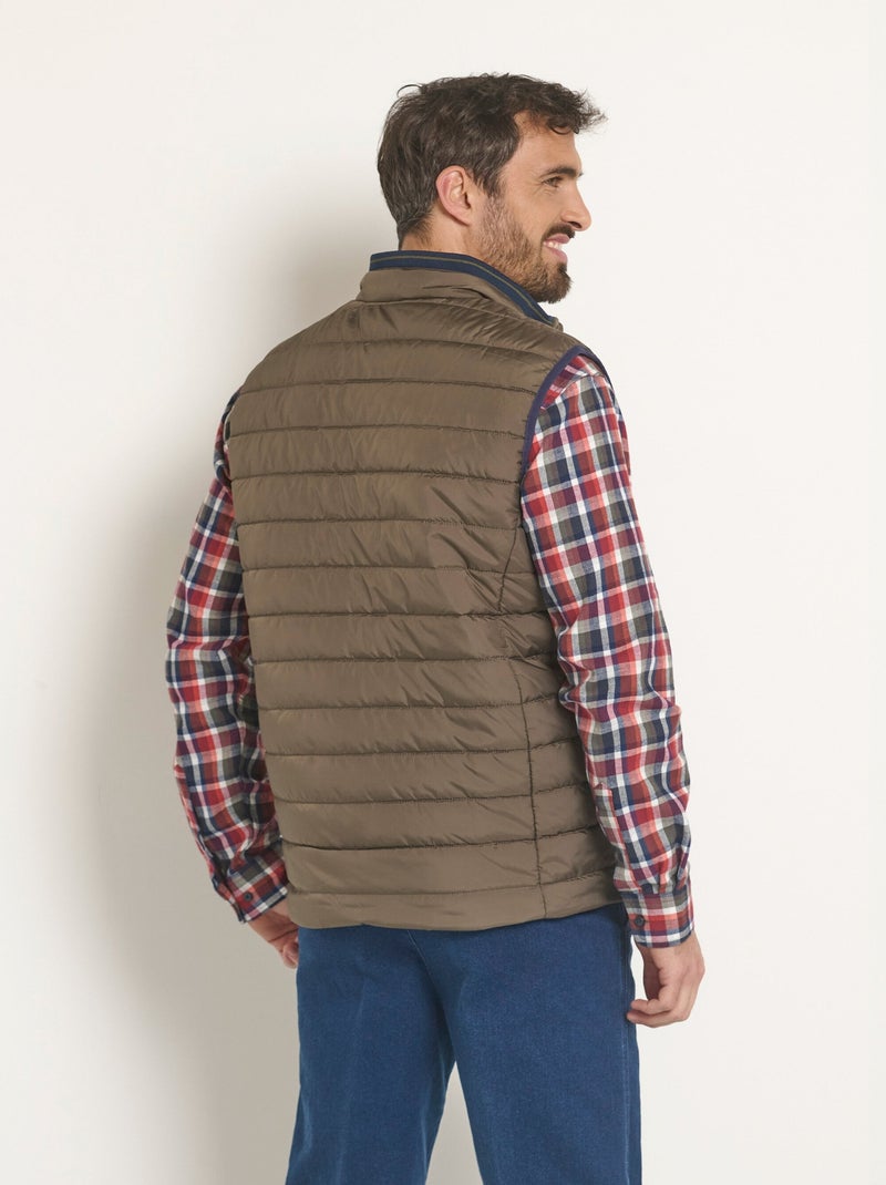 Chaqueta acolchada sin mangas repelente al agua - Afibel Caqui - Kiabi