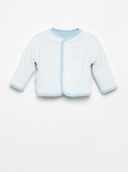 Chaqueta acolchada y con broches reversible - Kiabi
