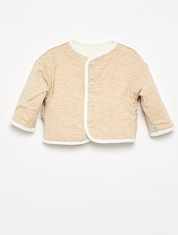 Chaqueta acolchada y con broches reversible
