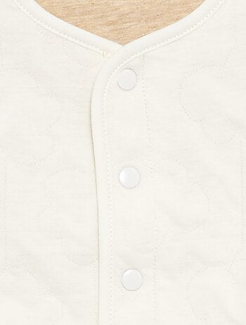 Chaqueta acolchada y con broches reversible