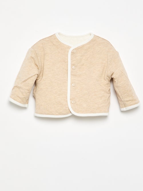 Chaqueta acolchada y con broches reversible - Kiabi