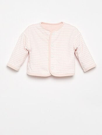 Chaqueta acolchada y con broches reversible