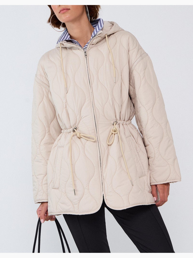 Chaqueta acolchonada, mo fashion Beige - Kiabi