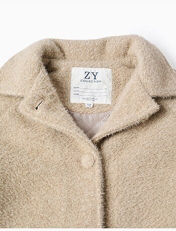 Chaqueta afelpada con botones