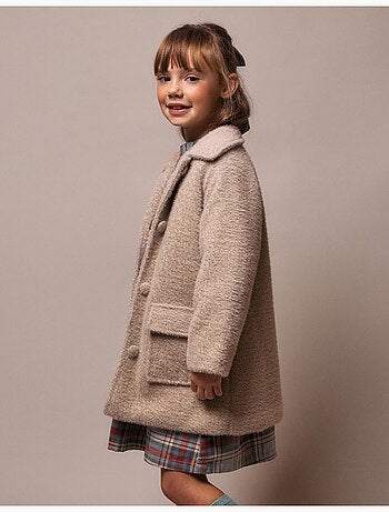 Chaqueta afelpada con botones