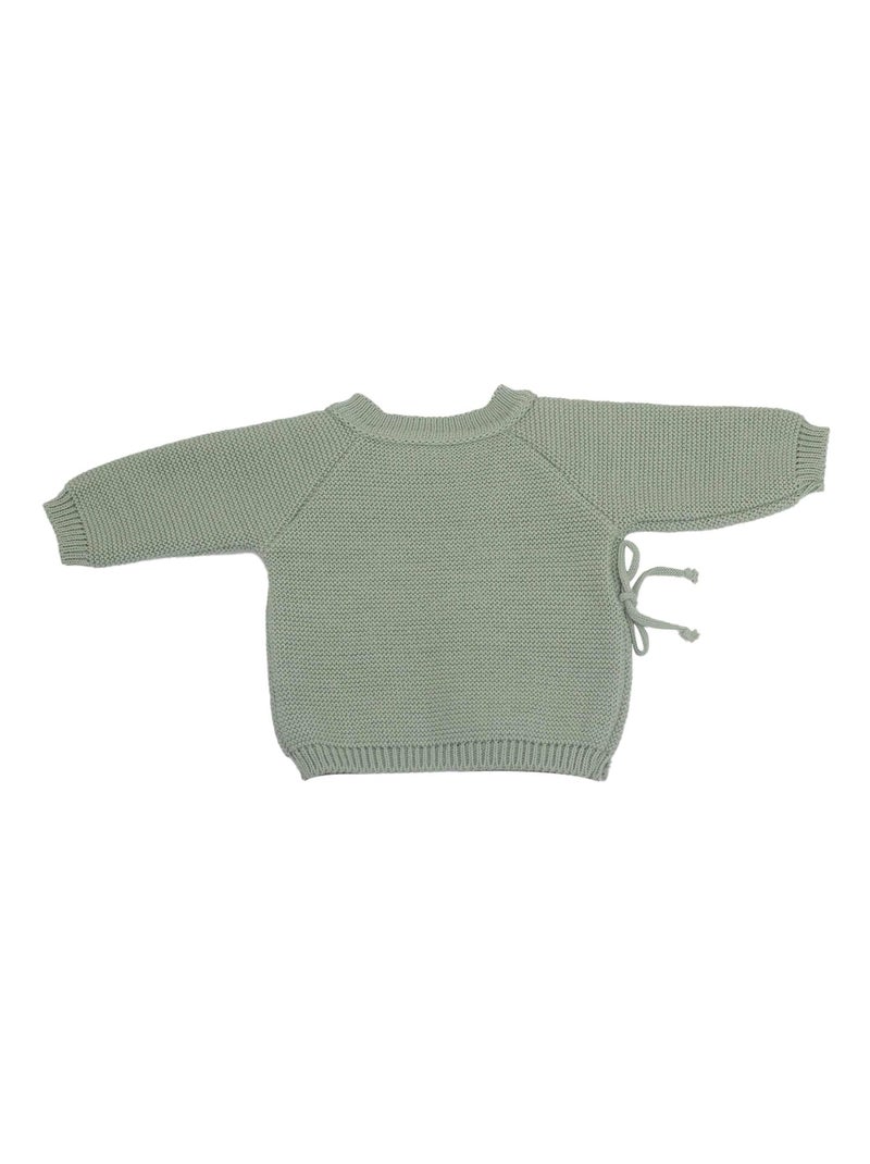 Chaqueta bebé de punto Verde oliva - Kiabi