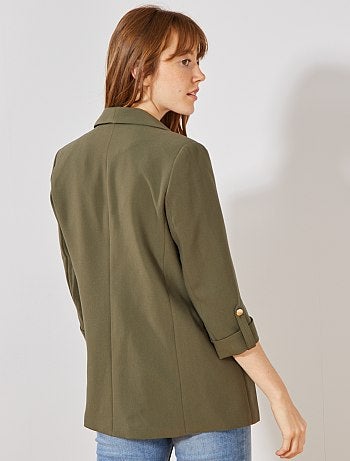 Chaqueta blazer con cuello recto - Kiabi