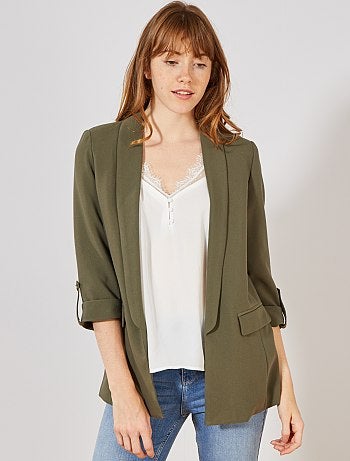 Chaqueta blazer con cuello recto - Kiabi