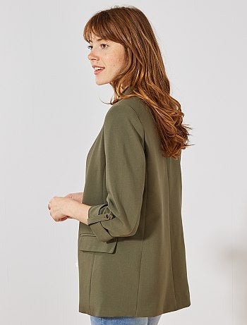 Chaqueta blazer con cuello recto - Kiabi