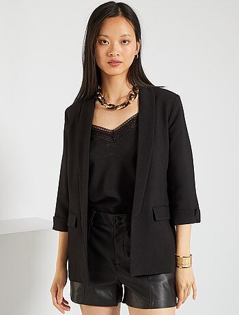 Chaqueta blazer con cuello recto - Kiabi