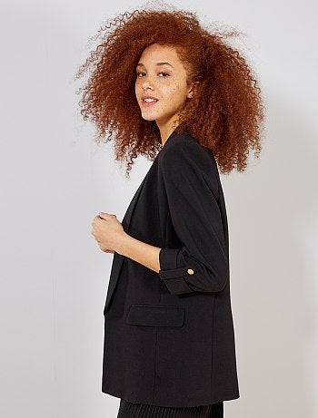 Chaqueta blazer con cuello recto - Kiabi